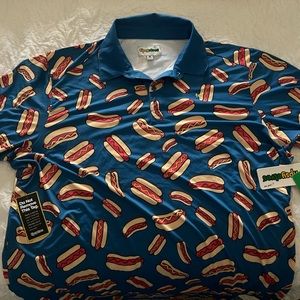 Tipsy Elves Hotdog Golf Polo